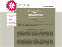 Tablet Screenshot of colemanlnc.com